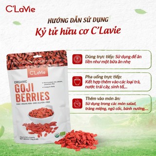 Kỷ tử hữu cơ C'Lavie 170g loại 1, size quả to, nhiều chất dinh dưỡng