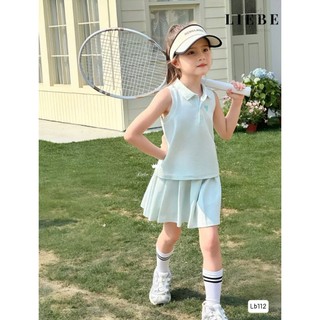 [B&G] Sét váy thể thao năng động cá tính xanh, hồng cho bé gái từ 10-42kg(1-11 tuổi)