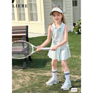 [B&G] Sét váy thể thao năng động cá tính xanh, hồng cho bé gái từ 10-42kg(1-11 tuổi)