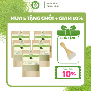 COMBO 5 gói 100g bột Matcha MIK ORGANIC giảm cân, làm bánh, làm đồ uống,...