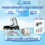 [Chính hãng] Combo máng hút khói inox NEFA và quạt hút mùi kèm khay hứng dầu hút mùi khói bếp, lọc không khí, thông gió — ảnh 2