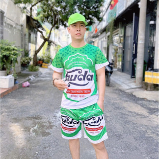 Bộ đồ nam thể thao Thun lạnh bia HUDA, Bộ nữ mặc nhà, tập gym co dãn 4 chiều mặc nhóm gia đình KL2