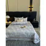 [Set 5 Món] Bộ Chăn Ga Gối Cotton Lụa, Sợi Vải Nhập Khẩu Hàn Quốc Mềm Mịn, Thoáng Khí, Bền Đẹp - Dương Hằng Bedding — ảnh 2