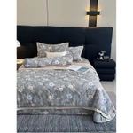 [Set 5 Món] Bộ Chăn Ga Gối Cotton Lụa, Sợi Vải Nhập Khẩu Hàn Quốc Mềm Mịn, Thoáng Khí, Bền Đẹp - Dương Hằng Bedding — ảnh 6