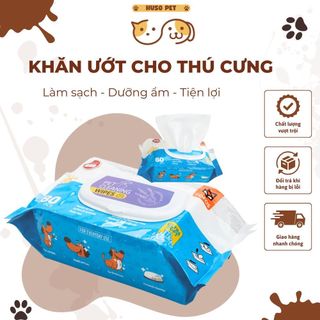 Khăn ướt cho thú cưng hương oải hương an toàn vệ sinh sạch sẽ tiện lợi dễ sử dụng