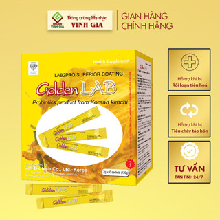 Men Vi Sinh từ Kim Chi Hàn Quốc Golden Lab bổ sung Lợi Khuẩn giúp Con Ăn Ngon, Tăng Cân, Khỏe Mạnh