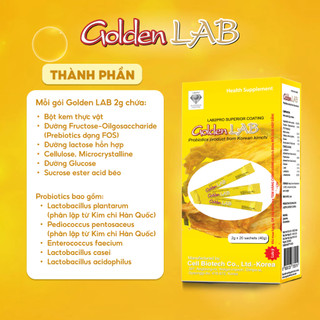 Men Vi Sinh từ Kim Chi Hàn Quốc Golden Lab bổ sung Lợi Khuẩn giúp Con Ăn Ngon, Tăng Cân, Khỏe Mạnh