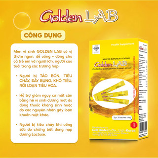 Men Vi Sinh từ Kim Chi Hàn Quốc Golden Lab bổ sung Lợi Khuẩn giúp Con Ăn Ngon, Tăng Cân, Khỏe Mạnh