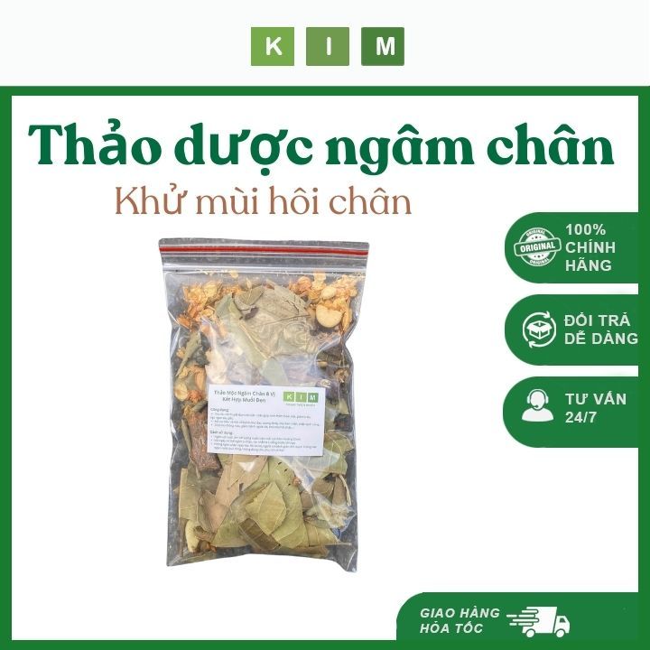Thảo dược 8 vị kết hợp muối đen ngâm chân hỗ trợ sức khoẻ, ngủ ngon, giảm mệt mỏi căng thẳng handmade