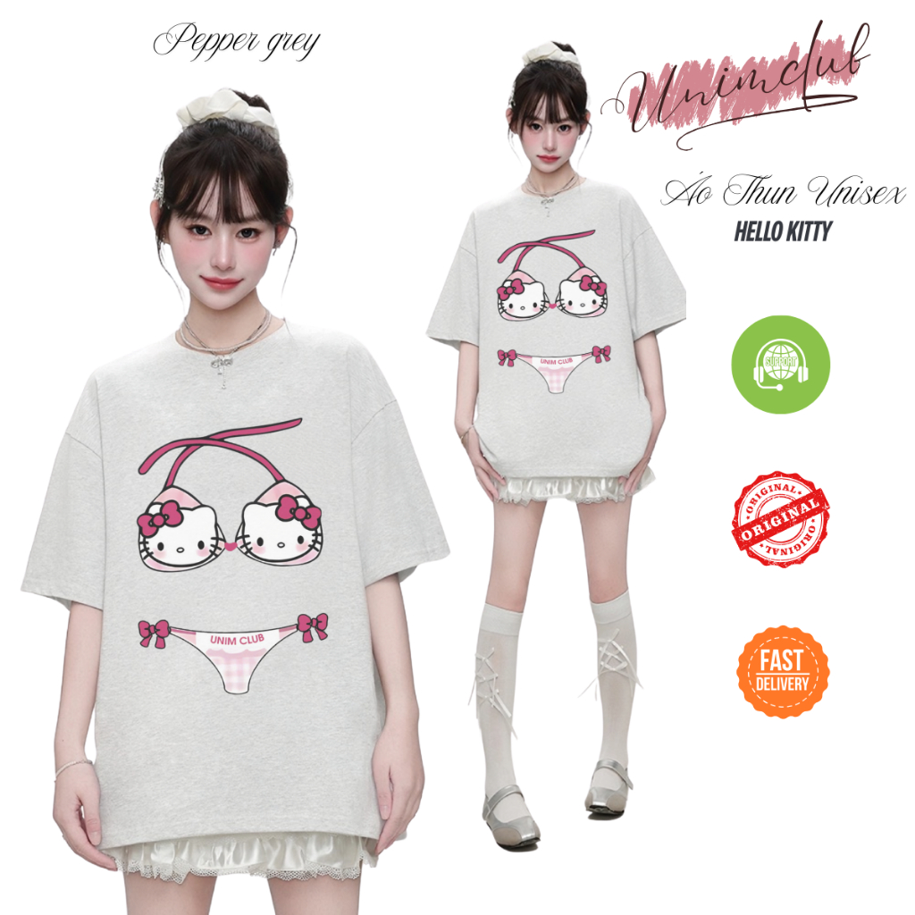 [Cotton Việt] Áo Thun Kitty Bikini Hottrend 2025 Form Áo Unisex Dáng Rộng Cotton Cao Cấp Premium APKT