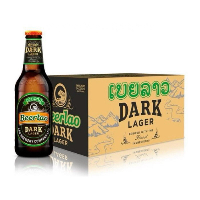 Bia Lào đen - Beer Lao Dark - nhập khẩu Lào - 1 thùng 24 chai 330ml ...