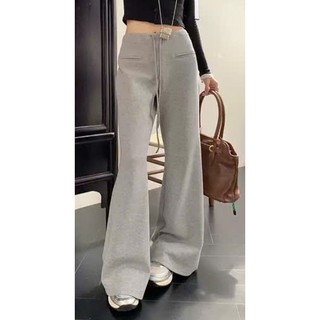 Quần Dài Nữ Ống Rộng Trơn Suông Cạp Chun Dây Rút Chất Vải Thun Da Cá WQU005