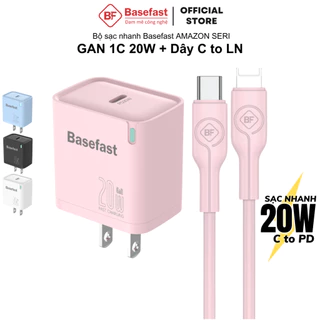 Bộ sạc nhanh 20W Basefast dùng cho xr xsm 11 12 13 14 pro max củ sạc nhỏ gọn chống quá tải nhiệt