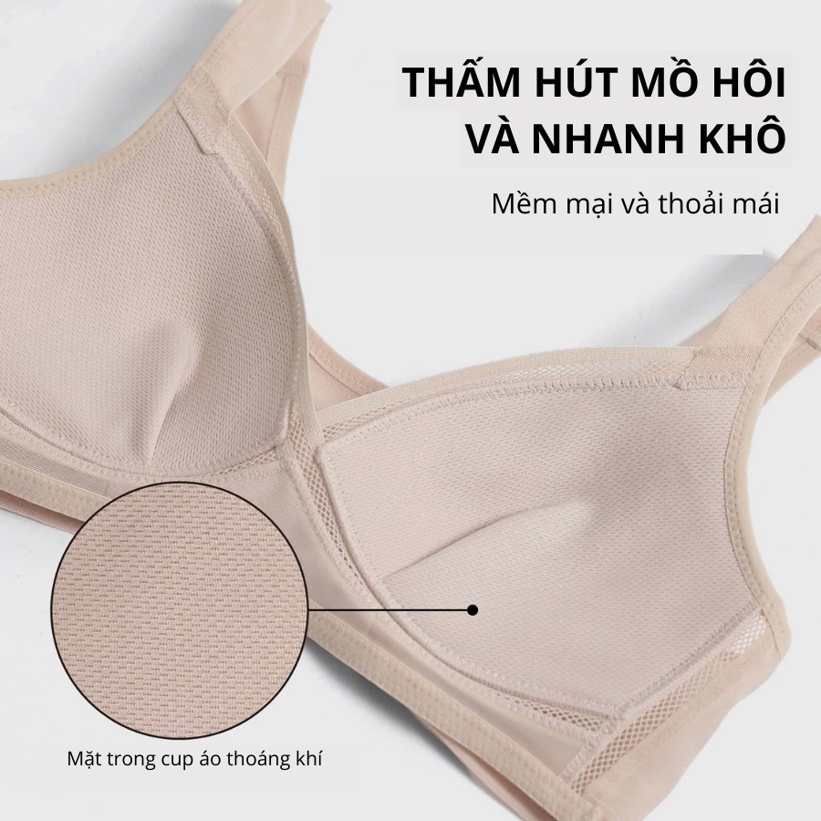 Áo lót Wacoal Lecien I24WFB663 Magic X Coolness dạng bra thể thao không gọng thoái mái - 24WFB663