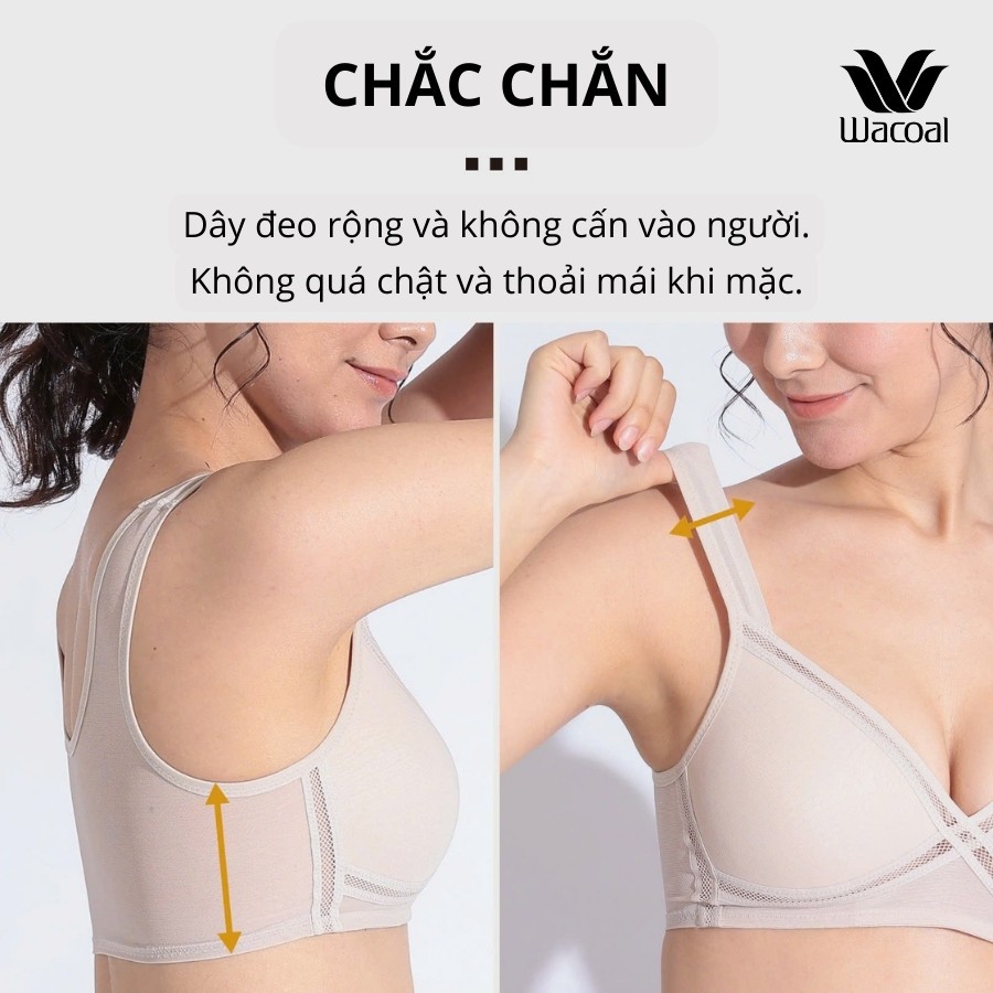 Áo lót Wacoal Lecien I24WFB663 Magic X Coolness dạng bra thể thao không gọng thoái mái - 24WFB663