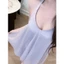 HT235 Váy ngủ sexy cổ yếm hở lưng sang chảnh,đồ ngủ lụa dáng xoè tôn dáng HT235