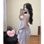 HT235 Váy ngủ sexy cổ yếm hở lưng sang chảnh,đồ ngủ lụa dáng xoè tôn dáng HT235