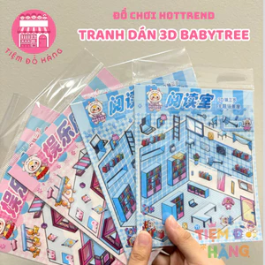 Dán Ảnh Baby Three 3D Cỡ Lớn, Bộ Sưu Tập Sticker Chơi Game Trang Trí 3 Chiều