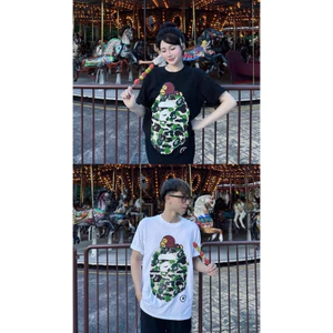 Áo Thun Bape Hình In Sắc Nét Full Tem Tag Túi Mac