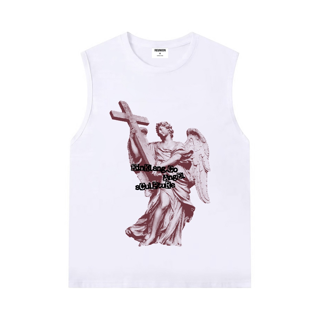 Áo Tank Top Nam Nữ RedLabel In Họa Tiết ANGEL Áo Ba Lỗ Sát Nách Nam Nữ Cotton Cá Tính TT63