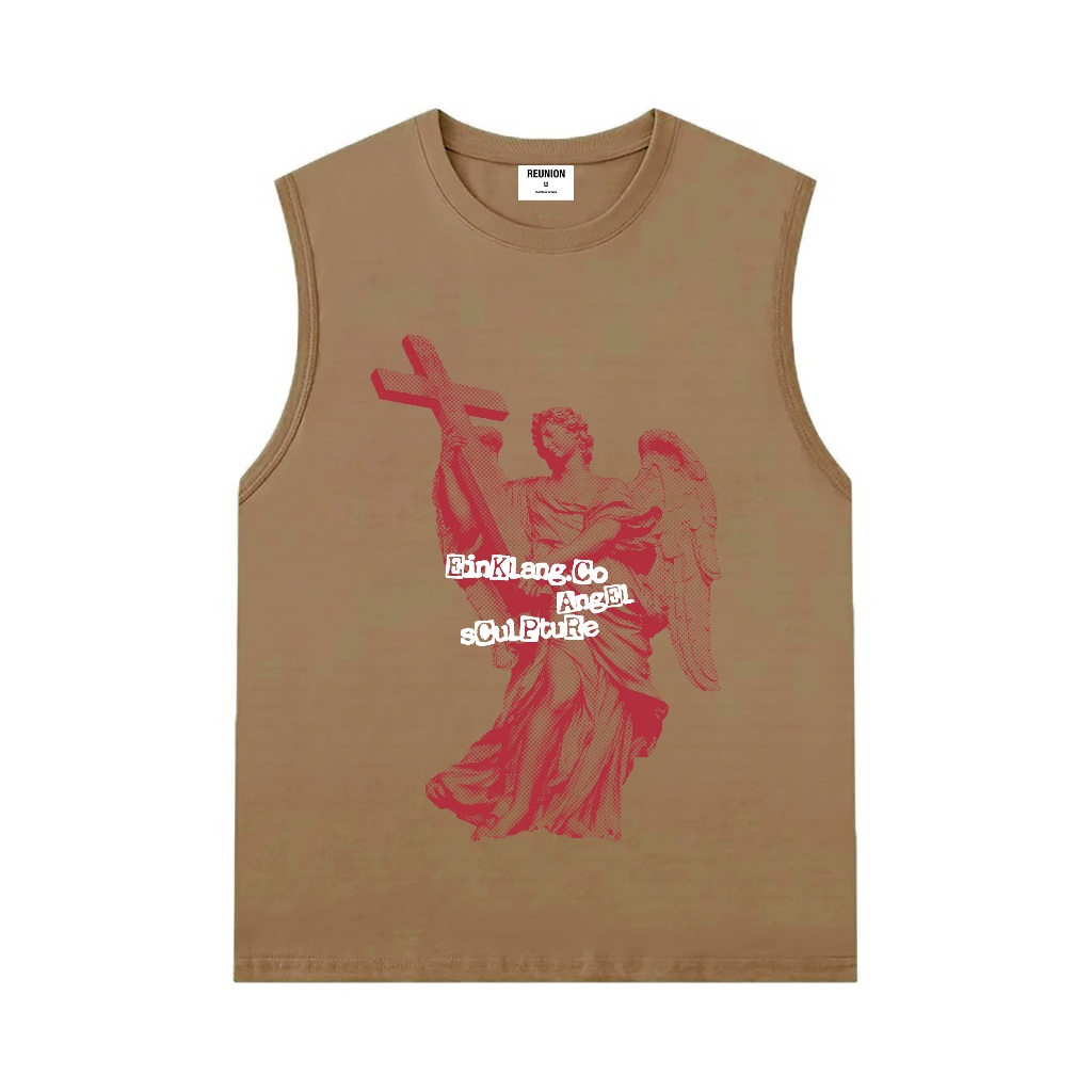 Áo Tank Top Nam Nữ RedLabel In Họa Tiết ANGEL Áo Ba Lỗ Sát Nách Nam Nữ Cotton Cá Tính TT63