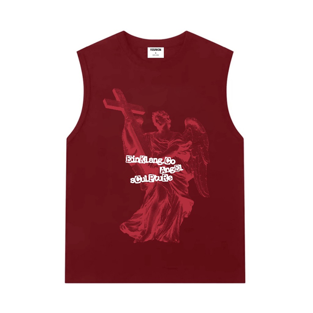 Áo Tank Top Nam Nữ RedLabel In Họa Tiết ANGEL Áo Ba Lỗ Sát Nách Nam Nữ Cotton Cá Tính TT63