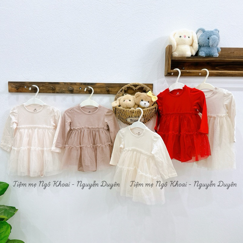 [MD87] Body chip váy dài tay H.Mxuất dư xịn cho bé gái