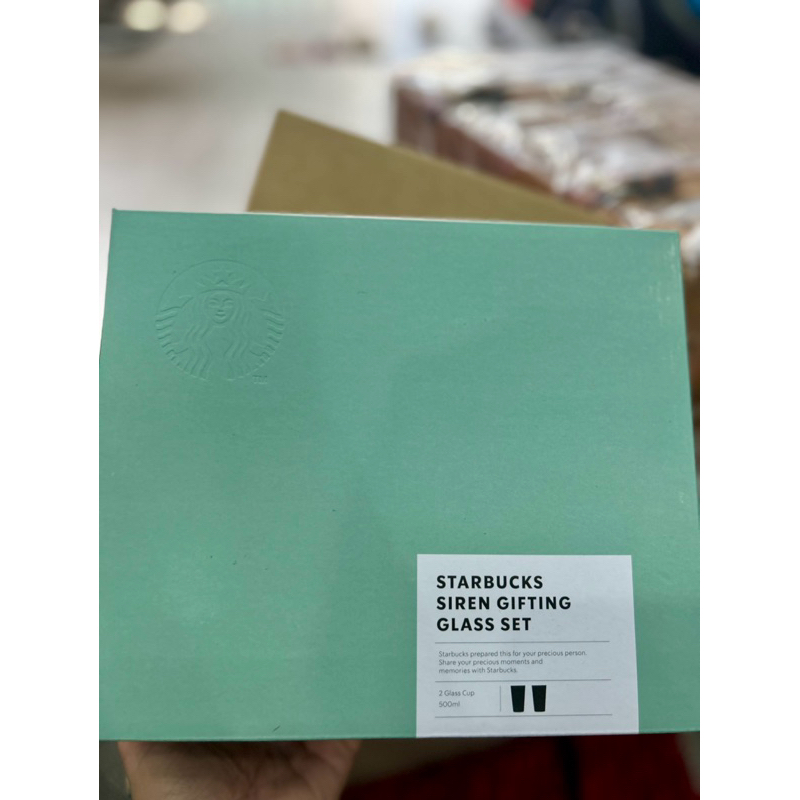 Ly thuỷ tinh 500ml Thanks Box Starbucks Korea | BigBuy360 - bigbuy360.vn