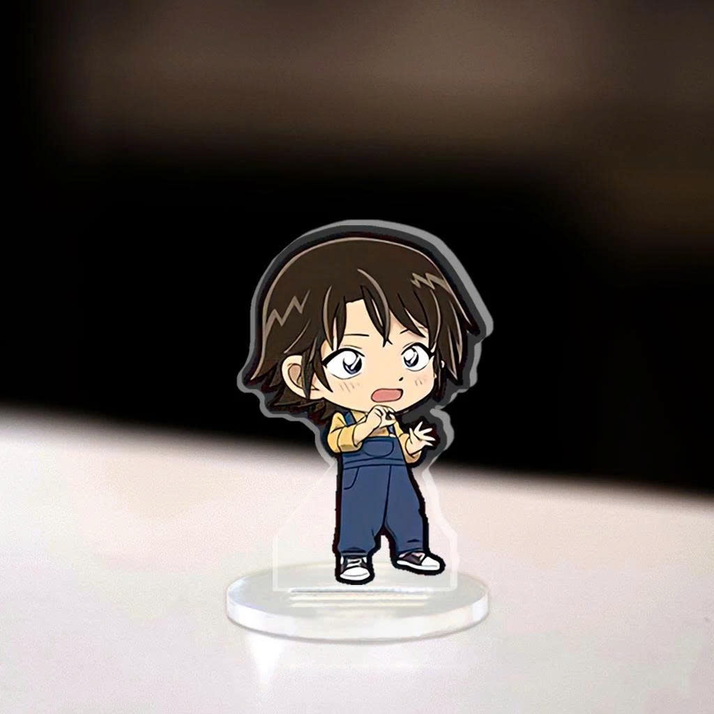 Standee chibi, Mô Hình Mini Conan Cao 5cm In UV Cắt Viền Conan Heiji Kaito Kid Mori Ran Trang Trí Góc Học Tập - SakuMai