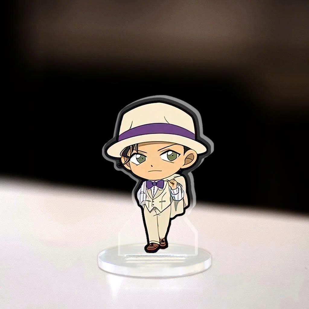 Standee chibi, Mô Hình Mini Conan Cao 5cm In UV Cắt Viền Conan Heiji Kaito Kid Mori Ran Trang Trí Góc Học Tập - SakuMai