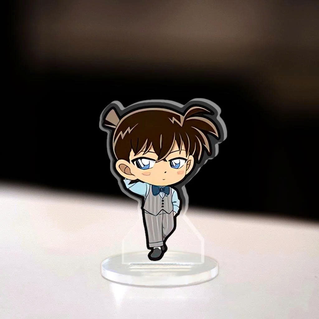 Standee chibi, Mô Hình Mini Conan Cao 5cm In UV Cắt Viền Conan Heiji Kaito Kid Mori Ran Trang Trí Góc Học Tập - SakuMai
