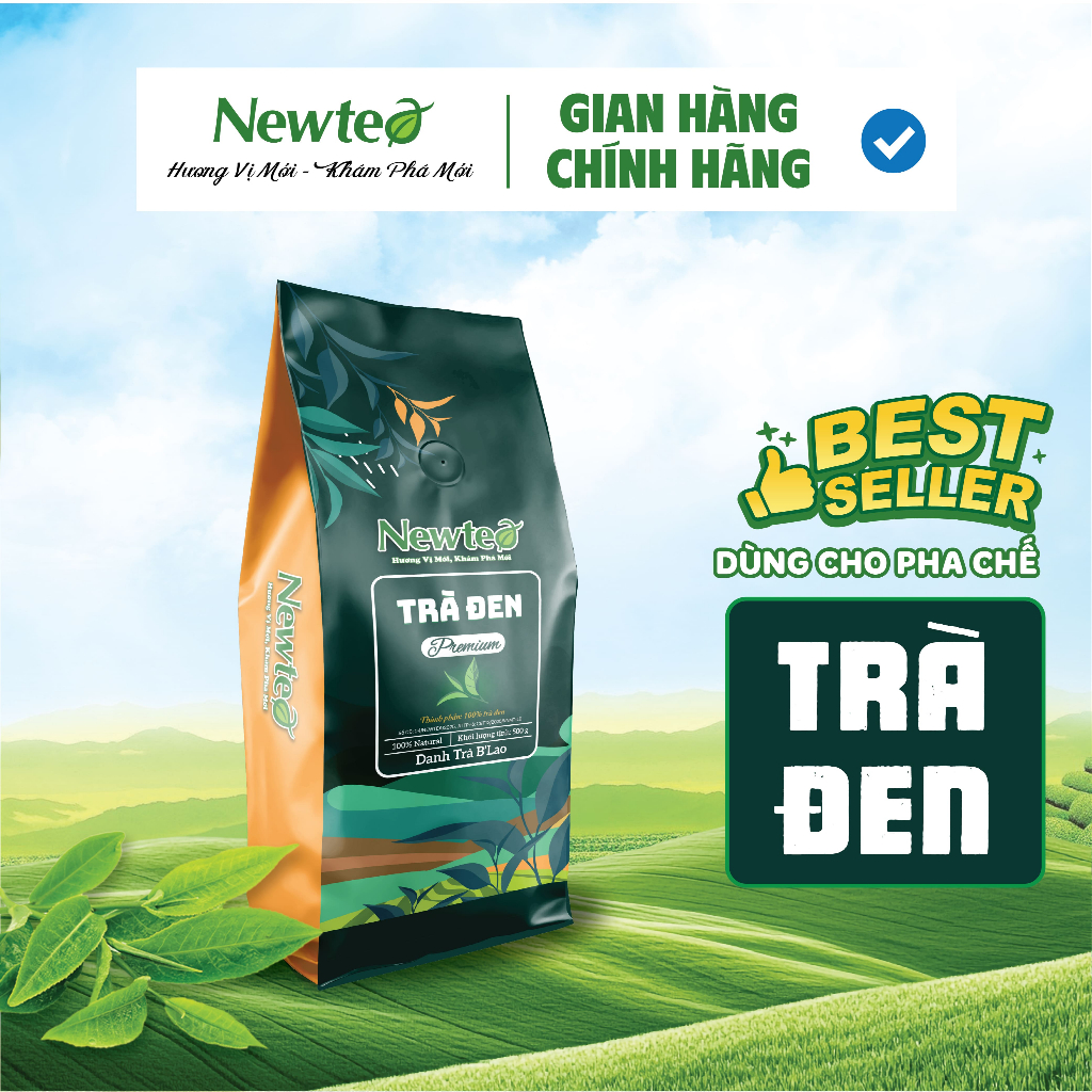 Trà Đen Newtea Cao Cấp 500G - Chuyên Dùng Trong Pha Chế Trà Sữa Đậm Vị, Trà Sữa Trân Châu