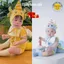 Set bộ bodysuit Rồng Vàng, Rồng phun lửa kèm mũ Tặng kèm tất cho bé 5-13kg cho bé trai, bé gái Hàn Quốc