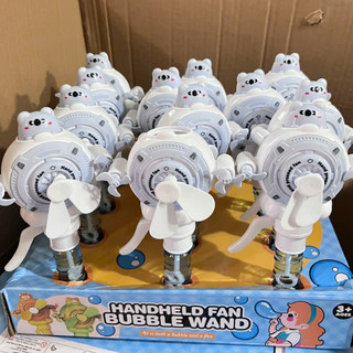 QUẠT THỔI BONG BÓNG CẦM TAY HÌNH THÚ NGỘ NGHĨNH CHO BÉ – BUBBLE FAN(lốc 16 cây)