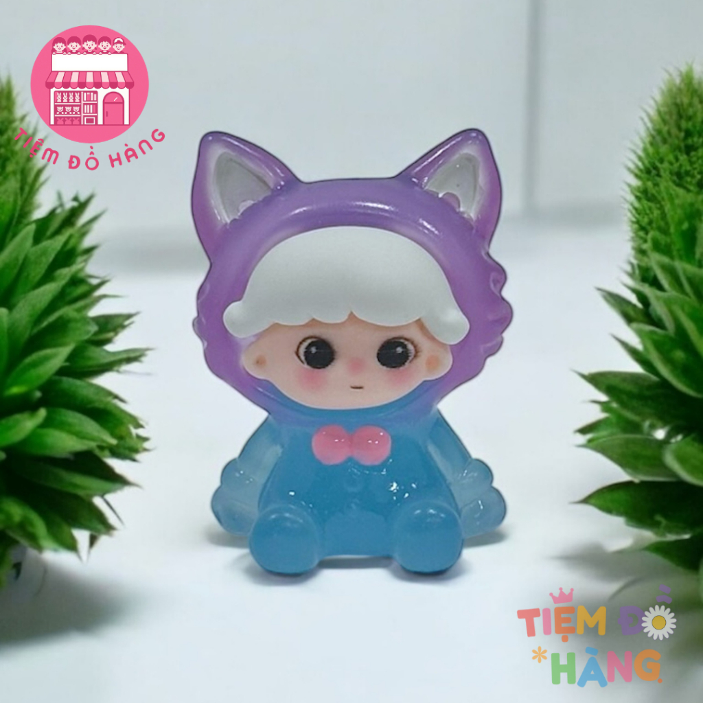 Túi Mù Tự Xé Charm Kim Tuyến Baby Three Dễ Thương, Fox Dimo Size Trung Siêu Đẹp