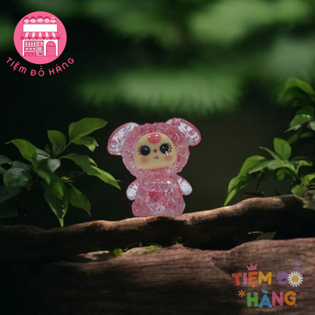 Túi Mù Tự Xé Charm Kim Tuyến Baby Three Dễ Thương, Fox Dimo Size Trung Siêu Đẹp