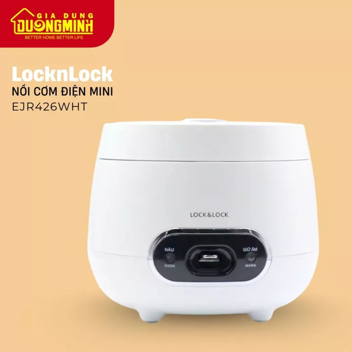 Nồi Cơm Điện LocknLock Mechanical Rice Cooker - EJR426WHT - GIA DỤNG DƯƠNG MINH