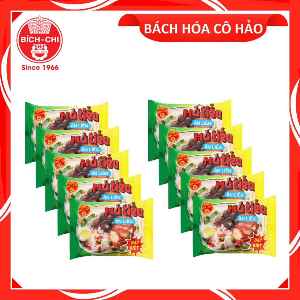 COMBO 10 GÓI HỦ TIẾU ĐẶC BIỆT INSTANT RICE NOODLE BÍCH CHI | Shopee ...
