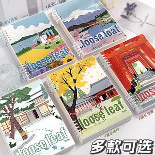 Sổ vở còng bìa lót phong cách địa danh Nhật Bản LOOSE LEAF + Ruột Giấy BONZAI
