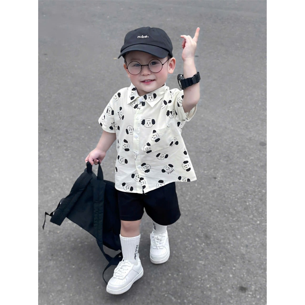 [À ƠI SHOP] A48- bộ sơ mi chó puppy full áo- a108.291