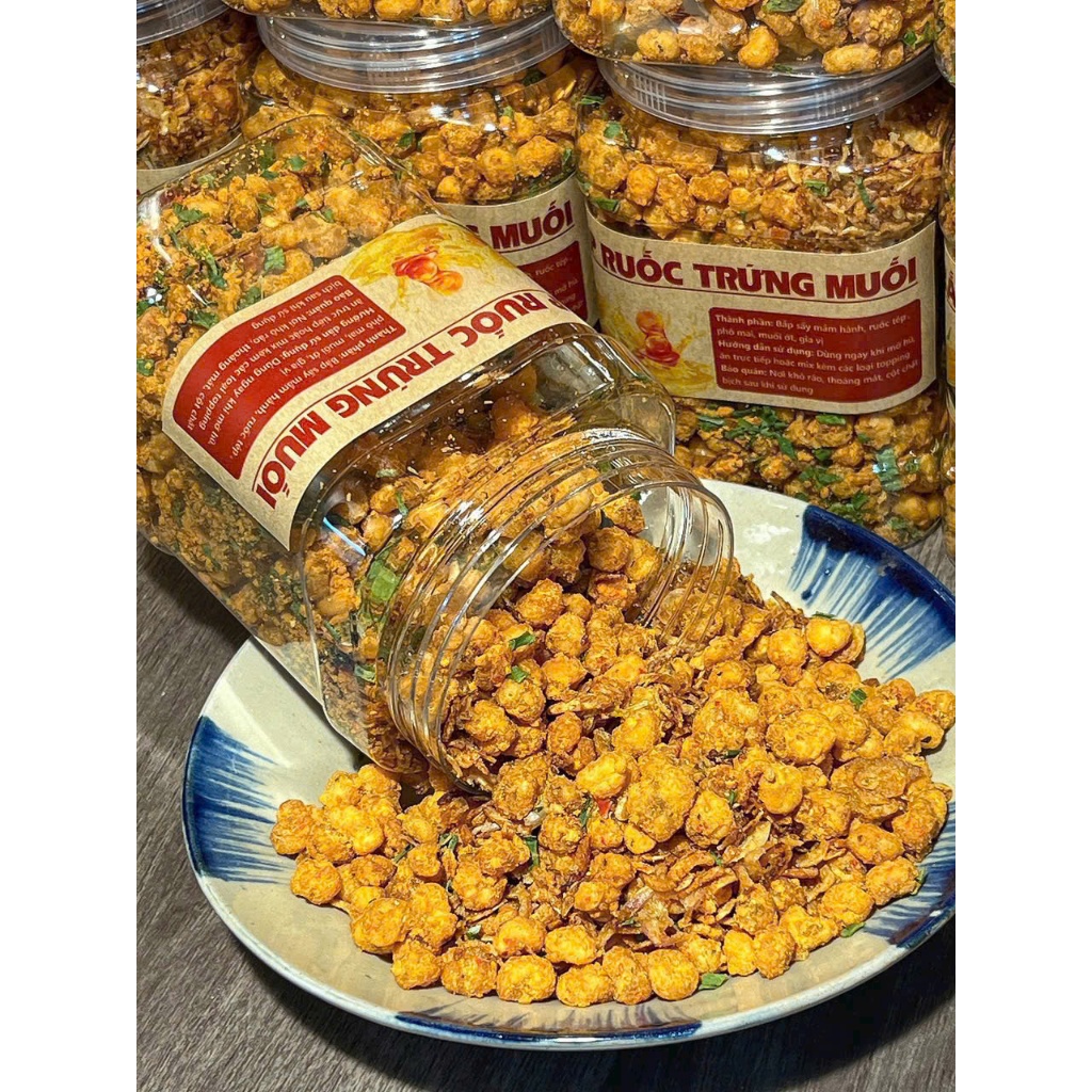 BẮP RUỐC TRỨNG MUỐI Hũ 400gr Siêu Ngon - Ăn Vặt Su Xoắn