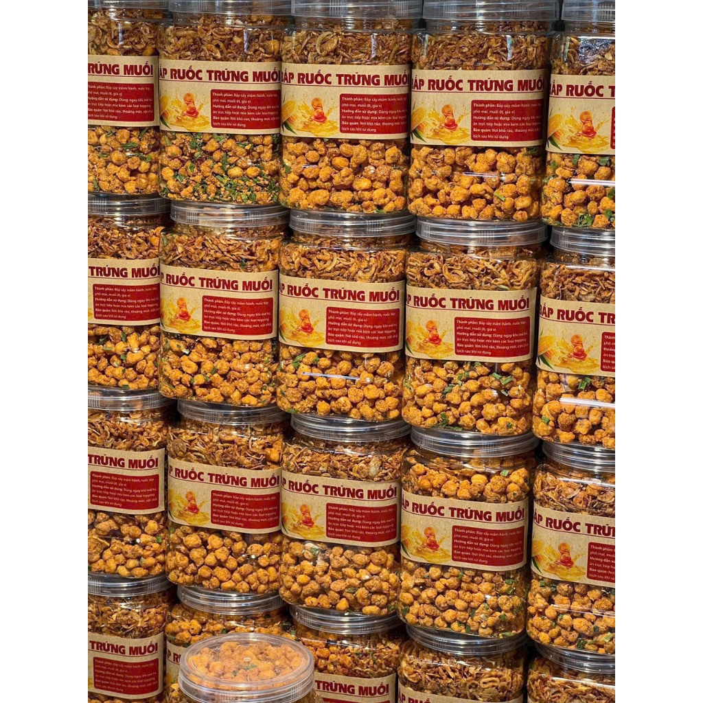 BẮP RUỐC TRỨNG MUỐI Hũ 400gr Siêu Ngon - Ăn Vặt Su Xoắn
