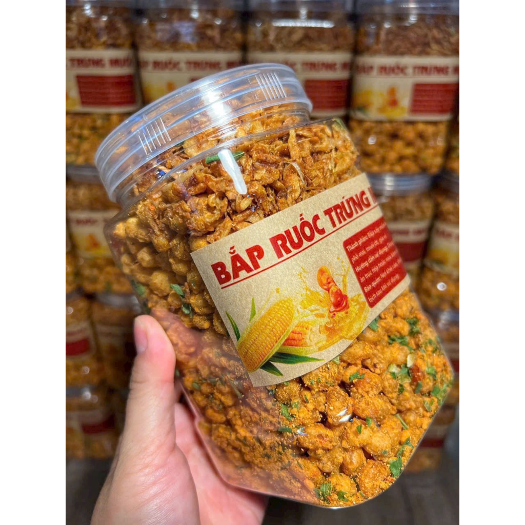 BẮP RUỐC TRỨNG MUỐI Hũ 400gr Siêu Ngon - Ăn Vặt Su Xoắn