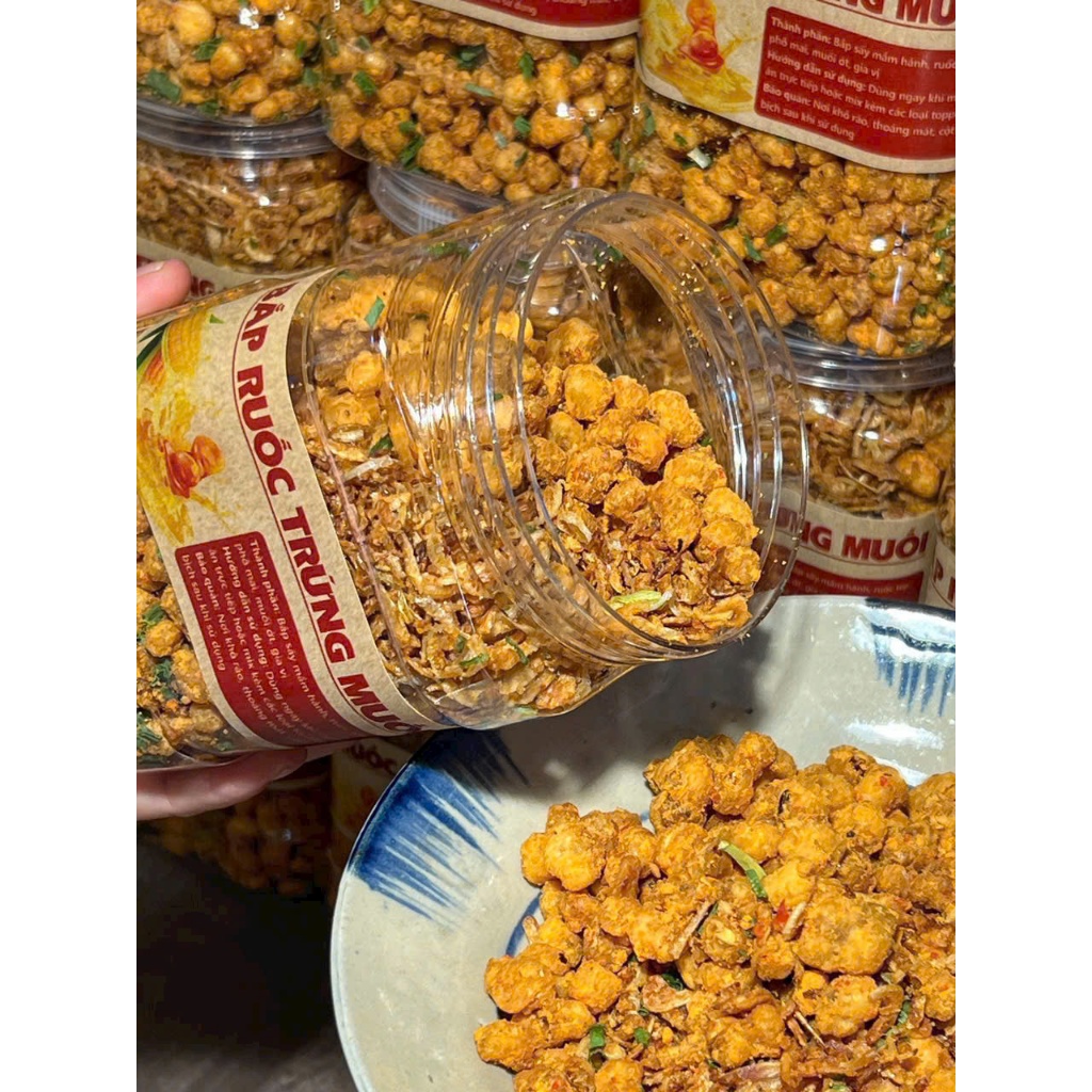 BẮP RUỐC TRỨNG MUỐI Hũ 400gr Siêu Ngon - Ăn Vặt Su Xoắn