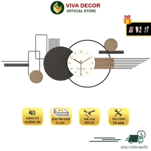 Đồng Hồ Treo Tường Trang Trí Xu Hướng Hiện Đại Phong Cách Bắc Âu Decor Nhà Cửa VIVA DECOR V531