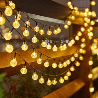 Ảnh 2 – Dây Đèn Led Trang Trí Năng Lượng Mặt Trời bóng Pha Lê mix ngôi sao đèn led nháy trang trí sân vườn NL-MIX