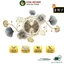 Đồng hồ treo tường trang trí nhà cửa hoa lá cành Lianzhang JJT nghệ thuật kim trôi Viva Decor V2111
