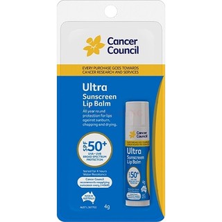 Son dưỡng môi chống nắng Cancer Council Ultra Sunscreen Lip Balm SPF50+ (4g)