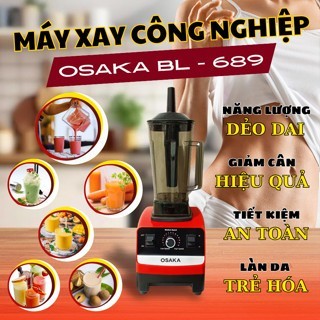 Máy Xay Công Nghiệp OSAKA BL-689 – 1800W – Cối 2L – Lưỡi Inox 8 Cánh – 15 Tốc Độ, Nhồi – Xay Sinh Tố