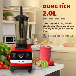 Máy Xay Công Nghiệp OSAKA BL-689 – 1800W – Cối 2L – Lưỡi Inox 8 Cánh – 15 Tốc Độ, Nhồi – Xay Sinh Tố